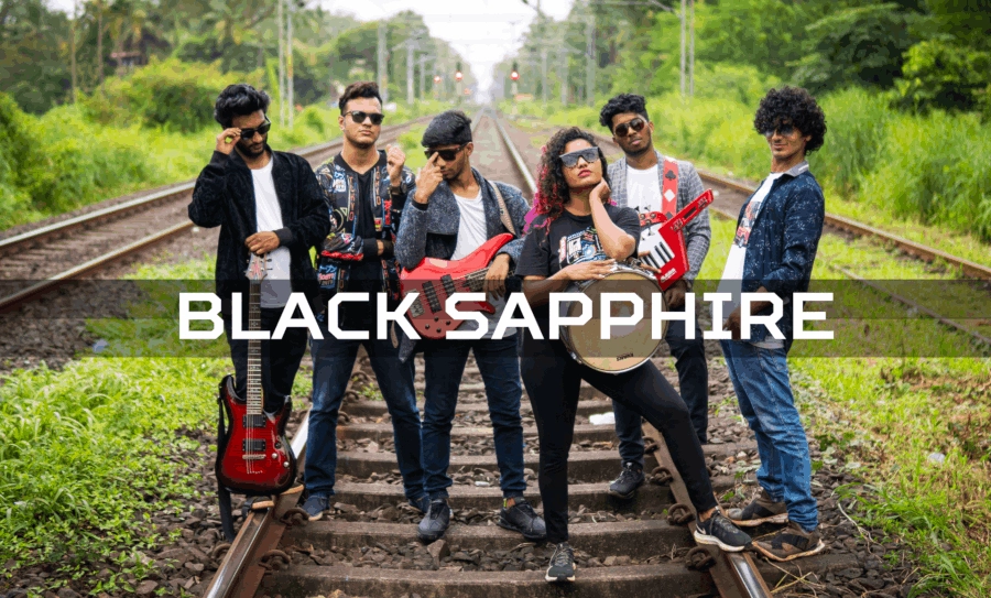 Black Sapphire Band - Goa