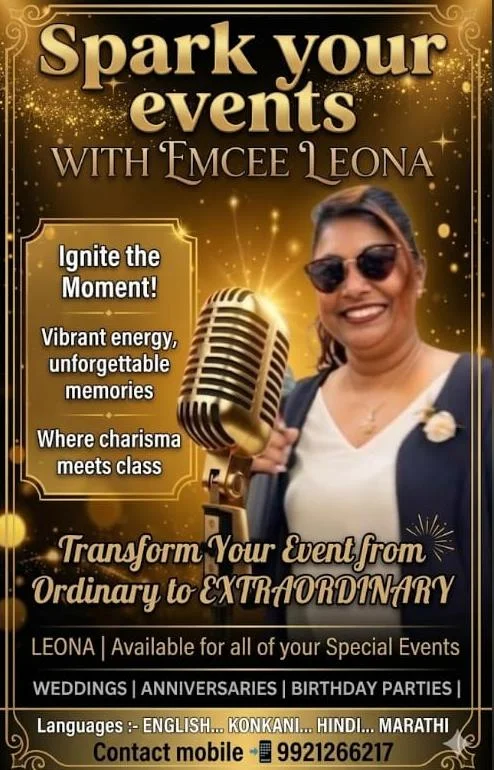 Emcee Leona Fernandes (Lee Ferns)