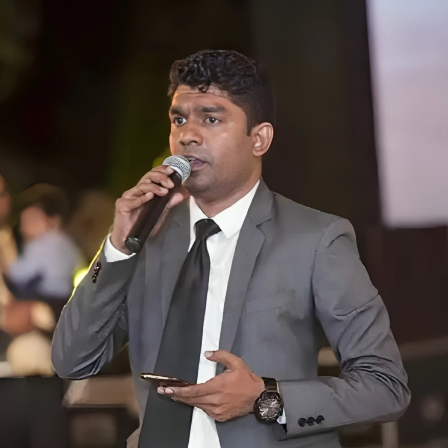 Emcee Royston Fernandes