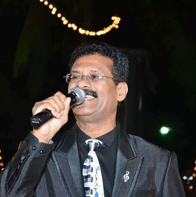 Emcee Xavier Fernandes
